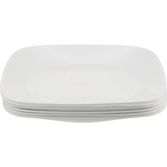 6-Piece Salad Plates Set, Triple Layer Glass and Chip Resistant, Lightweight - Picture 1 of 6